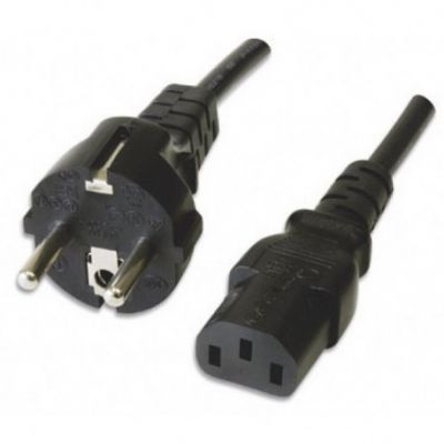 NK-VDE13SH1 Nessos Italia POWER CORD C13/Schuko M mt.1.80 Nero – NK-VDE13SH-1.8 - immagine 1